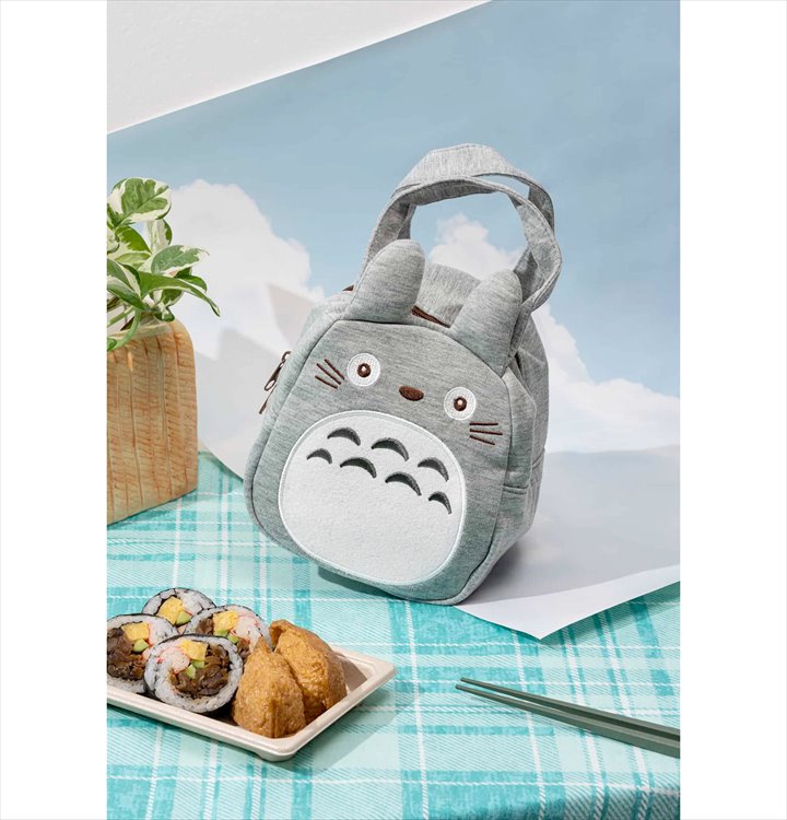 Totoro - Totoro Die Cut Lunch Bag Grey