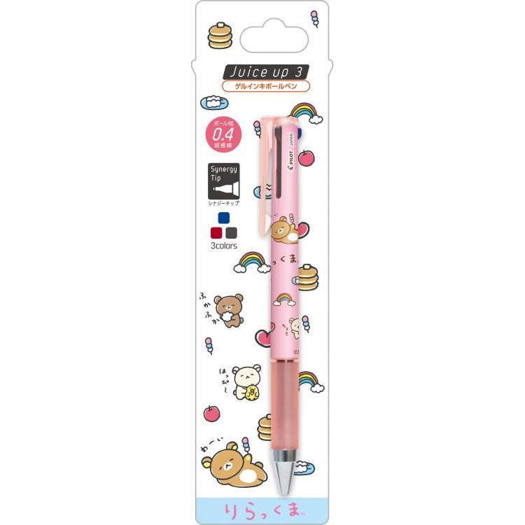 Rilakkuma - Juice Up 3 Colors Multi Gel Pen Pink Rilakkuma - Juice Up 3 Colors Multi Gel Pen Pink