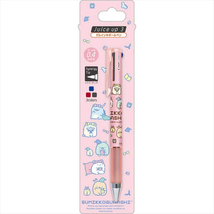 Sumikko Gurashi - Juice Up 3 Colors Multi Gel Pen Pink Sumikko Gurashi - Juice Up 3 Colors Multi Gel Pen Pink