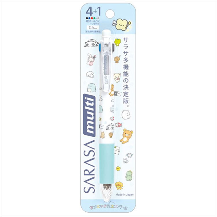 San X - Sarasa Multi 4 + 1 Gen Pens and Mechanical Pencil San X - Sarasa Multi 4 + 1 Gen Pens and Mechanical Pencil