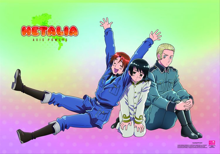 Hetalia - Germany, Italy, Japan Sitting Wall Scroll Hetalia - Germany, Italy, Japan Sitting Wall Scroll