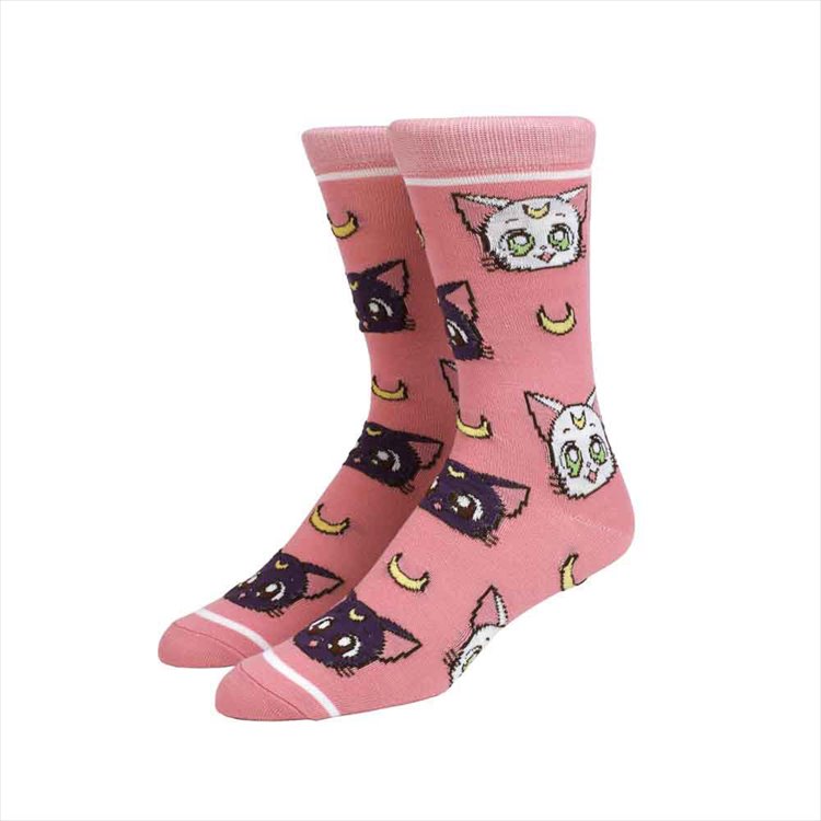 Sailor Moon - Crystal Luna & Artemis Crew Socks