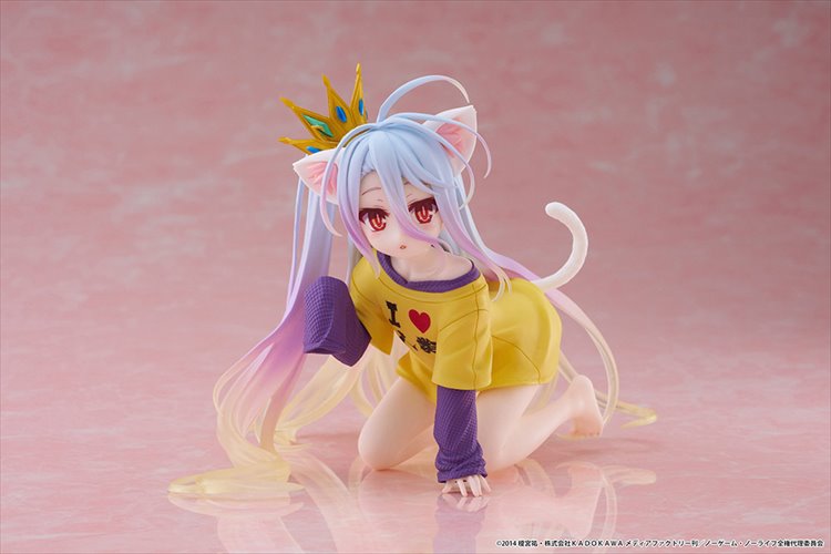 No Game No Life - Shiro Cat Ear T-Shirt Ver. Desktop Cute Figure