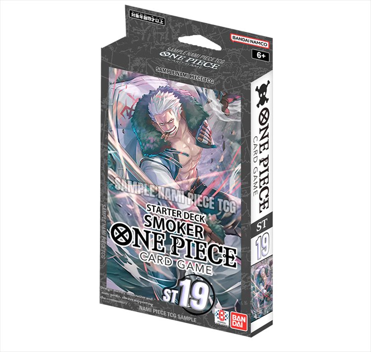 One Piece - TCG Black Smoker Starter Deck Display ST-19