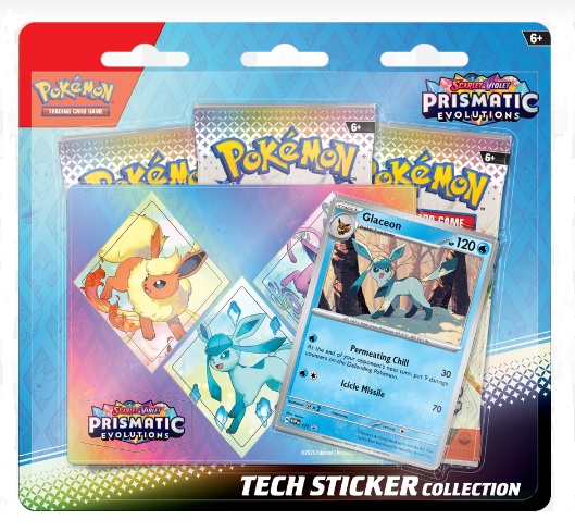 Pokemon - TCG Scarlet and Violet Prismatic Evolutions Tech Sticker Collection