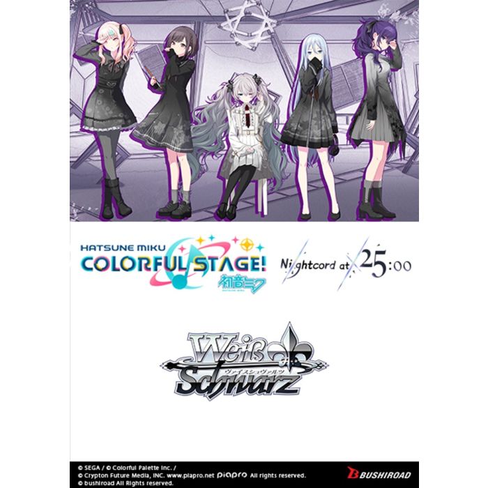 Weib Schwarz - Hatsune Miku Colorful Stage Nightcord at 25:00 Starter Deck