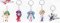 Macross Frontier - Michael Blanc Saga Keychain Set of 5