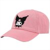 Sanrio - Kuromi Embroidered Bill Hat Caps