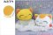 Nemu Neko - Big Plush Yellow and White Neko Set of 2