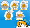 Gudetama Keshigomu - Egg Charms Set of 5