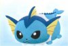 Pokemon - Vaporeon Laying Down Plush