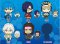 Dramatical Murder- Picktam Rubber Straps set of 6