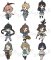 Kyoukai no Kanata - Pic Lil Character Rubber Trading Straps Set of 10