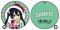 K-On - Azusa Coaster Rubber keychain