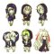 Mekakucity Actors - Glow in the Dark Character Rubber Strap Collection Volume 1 Set of 6