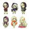 Mekakucity Actors - Glow in the Dark Character Rubber Strap Collection Volume 2 Set of 6