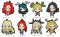 Ultra Seven-  Rubber Straps set of 8 