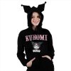 Sanrio - Kuromi 3D Plush Ears Cosplay Hoodie L