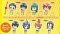 Yowamushi Pedal- Character Rubber Straps set of 8