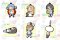 Nichijou - Toys Works Collection Niiten Gomy figure Set of 8