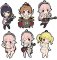 Nitro Plus - Super Sonico Toys Works Niitengomu Rubber Straps Set of 8