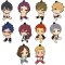 Free! - Petanko Character Trading Rubber Straps vol. 1 Set of 10