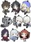 Unbreakable Machine Doll - Petanko Rubber Character Trading Straps Set of 10