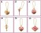 Sailor Moon - Diecast Charms Pink Gold ver. keychains set of 6