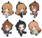 Golden Time - Petanko Character Rubber Trading Straps Set of 6