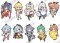 Infinite Stratos - Character Rubber Trading Straps vol. 2 Set of 10