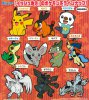 Pokemon  - Rubber Mascot Vol.12 Set of 10