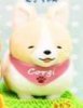 Amuse - White Corgi with Neckerchief Pink Ver. Medium Plush