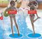 To Aru Kagaku no Railgun - Mikoto Misaka and Shirai Kuroko Swimsuit Taito Prize Figure Set of 2