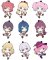 YuruYuri - Petanko Rubber Trading Strap Box Set of 10