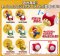 Mario - Super Mario Bros. 2 Mushroom Projector Flash Lights Set of 6