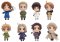 Hetalia - Color College Axis Powers Character Trading Figures Set of  8