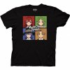 Mushoku Tensei Jobless Reincarnation - Four Characters Black T-Shirt L