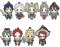 Fire Emblem Awakening - Rubber Character Keychain Straps All Units Collection vol. 1 Set of  10