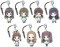 Wake up Girls - Character Metal Trading Charm Straps Set of 8