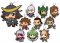 Sengoku Basara 4 - Character Rubber Mascot Keychains Set of 10