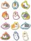 Natsume Yujincho- Nyanko Sensei Chara Metal Character Straps set of 12