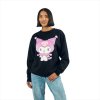 Sanrio - Kuromi 3D Pom Poms Juniors Oversized Sweatshirt M