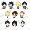 Attack on Titan - Character Trading Rubber Straps Set of 10