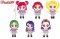 Yes Pretty Cure Go Go 5 - School Uniform Ver. Plush Set of 6