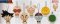 Dragon Ball - Big Head Mini Plush Set of 7