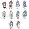 Vividred Operation - Character Rubber Trading Straps Set of 10