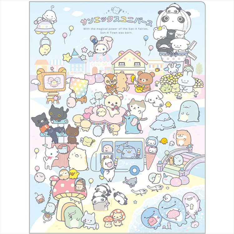 San-X - Universe San-X Town 10pcs A4 Clear File Folder San-X - Universe San-X Town 10pcs A4 Clear File Folder