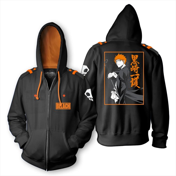 Bleach - Ichigo 2 Tone Military Zip Hoodies XL Bleach - Ichigo 2 Tone Military Zip Hoodies XL