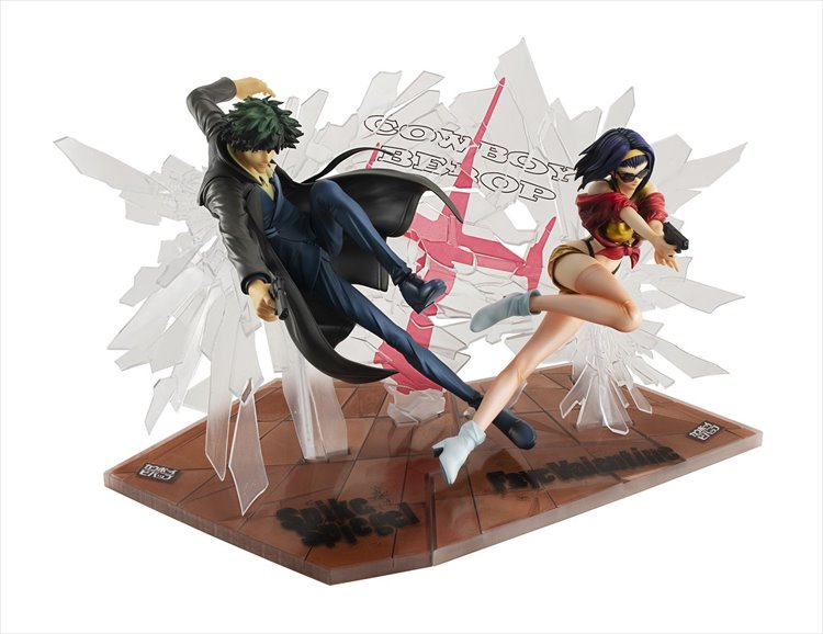 Cowboy Bebop - Spike and Faye 1st Gig Set PVC Figure - Click Image to Close