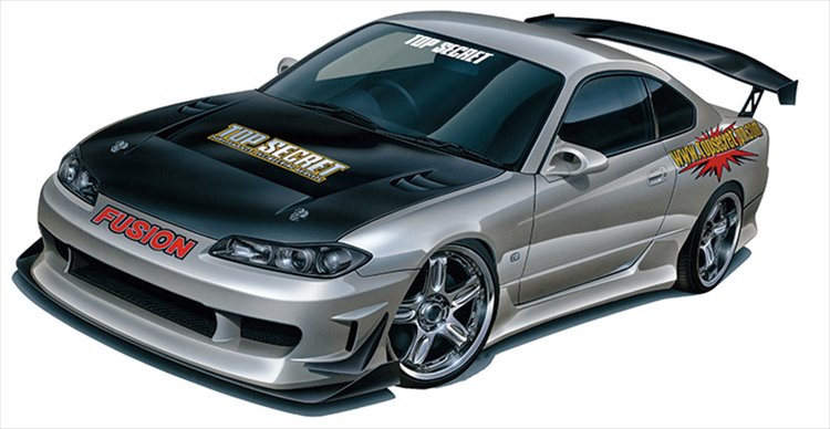 Aoshima - 1/24 Top Secret S15 Nissan Silvia 99 Model Kit - Click Image to Close